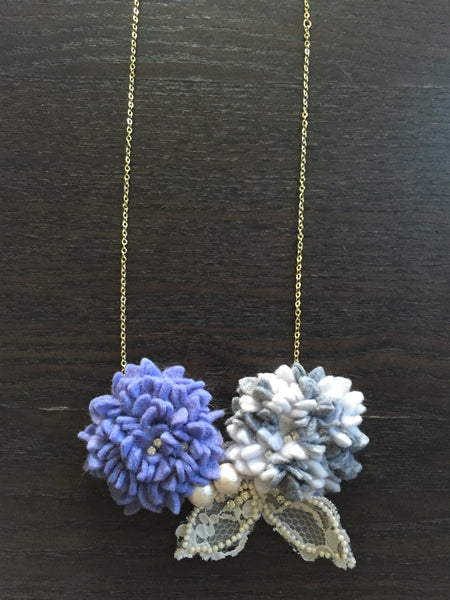 Hydrangea necklace (BBT8 - C2)