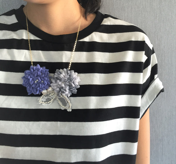 Hydrangea necklace (BBT8 - C2)