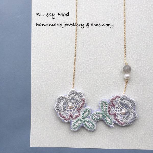 Beaded Lace necklace (BBL6)