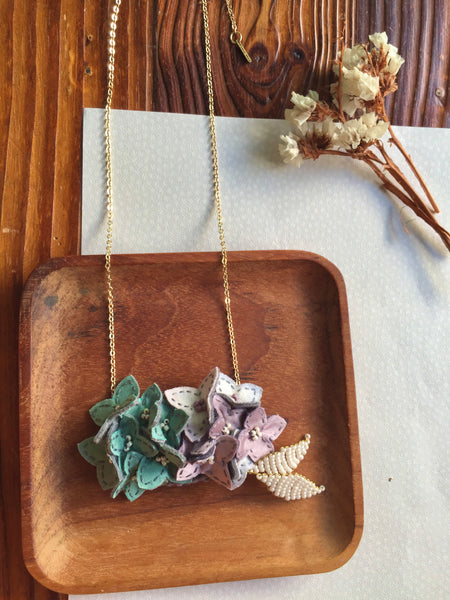 Hydrangea necklace (BBT12)