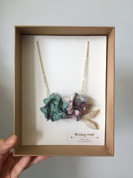 Hydrangea necklace (BBT12)